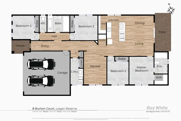 Floorplan of Homely house listing, 8 Burton Court, Logan Reserve QLD 4133