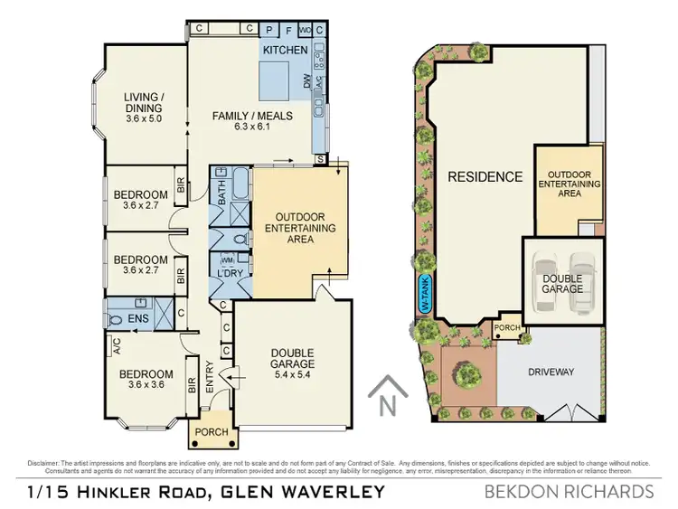 Floorplan of Homely unit listing, 1/15 Hinkler Road, Glen Waverley VIC 3150