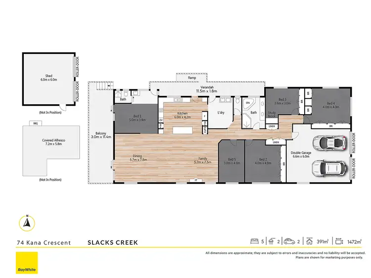 Floorplan of Homely house listing, 74-76 Kana Crescent, Slacks Creek QLD 4127