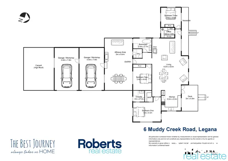 Floorplan of Homely house listing, 6 Muddy Creek Road, Legana TAS 7277