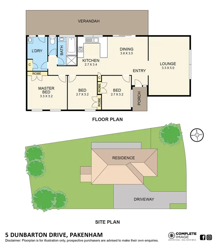 Floorplan of Homely house listing, 5 Dunbarton Drive, Pakenham VIC 3810