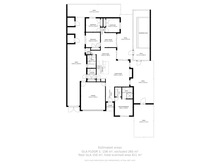 Floorplan of Homely house listing, 225 Riverstone Crossing, Maudsland QLD 4210