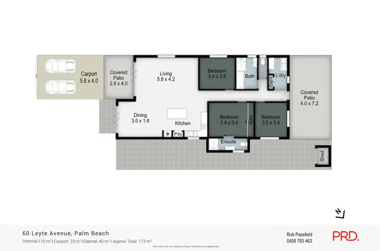 Floorplan of Homely house listing, 60 Leyte Avenue, Palm Beach QLD 4221