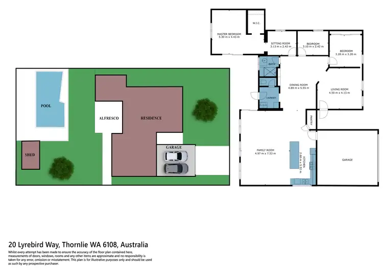 Floorplan of Homely house listing, 20 Lyrebird Way, Thornlie WA 6108