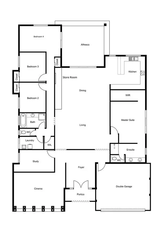 Floorplan of Homely house listing, 34A Lindsay Drive, Yalyalup WA 6280
