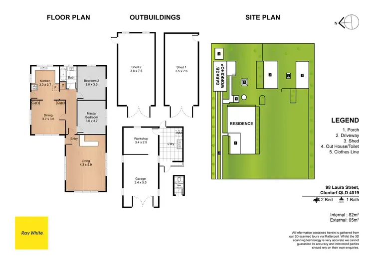 Floorplan of Homely house listing, 98 Laura Street, Clontarf QLD 4019