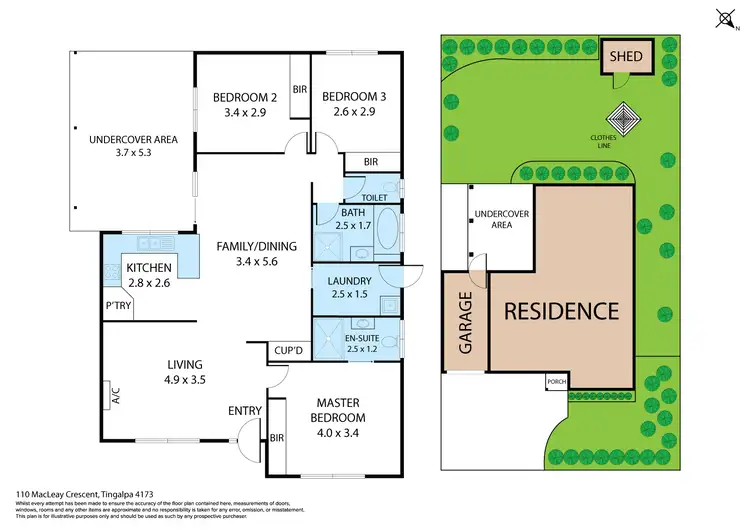 Floorplan of Homely house listing, 110 Macleay Crescent, Tingalpa QLD 4173