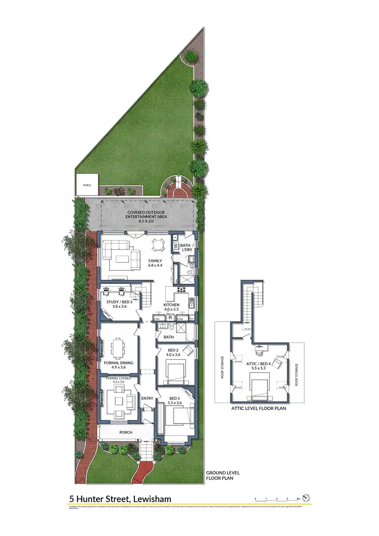 Floorplan of Homely house listing, 5 Hunter Street, Lewisham NSW 2049