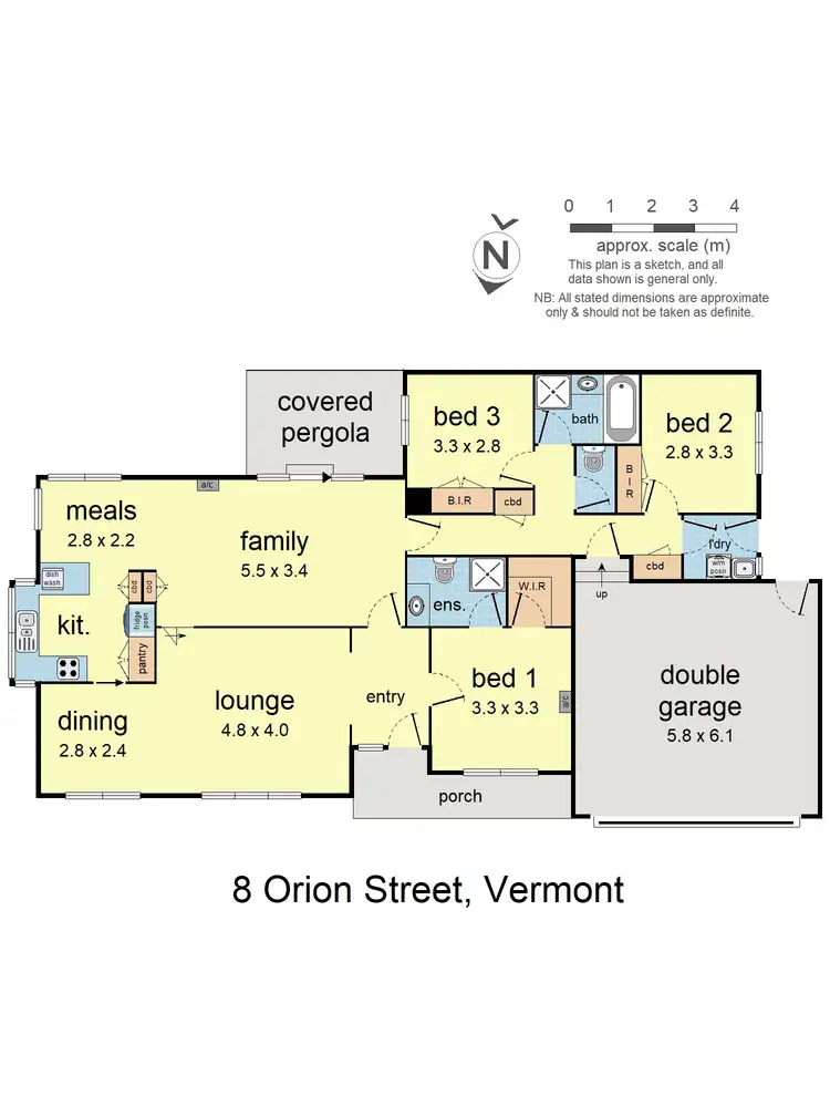 Floorplan of Homely house listing, 8 Orion Street, Vermont VIC 3133