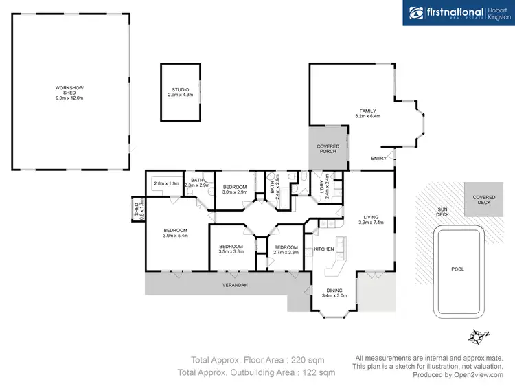 Floorplan of Homely house listing, 57 Chittys Road, Franklin TAS 7113