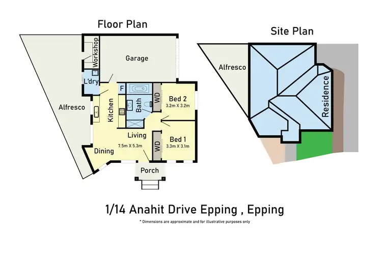 Floorplan of Homely house listing, 1/14 Anahit Drive, Epping VIC 3076