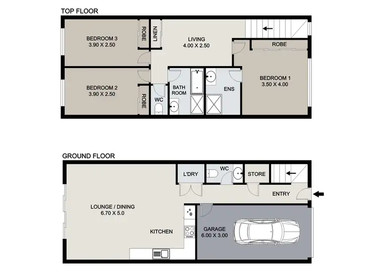 Floorplan of Homely townhouse listing, 66/9 Springfield College Drive, Springfield QLD 4300