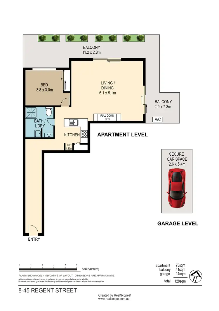 Floorplan of Homely apartment listing, 8/45-51 Regent Street, Woolloongabba QLD 4102