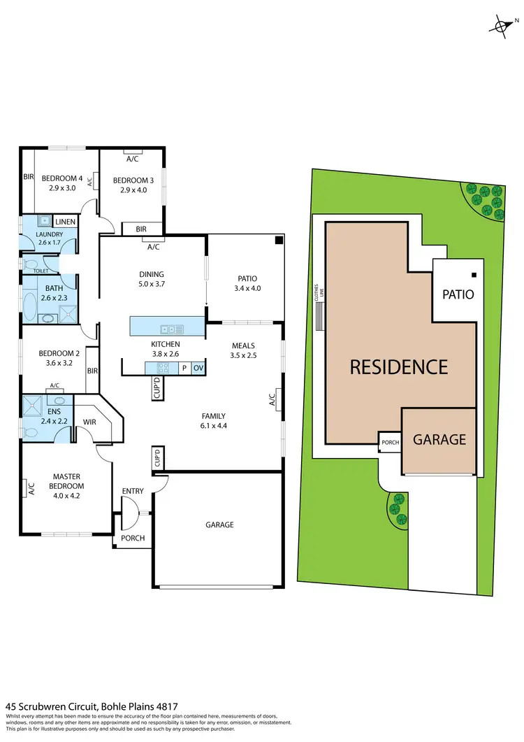 Floorplan of Homely house listing, 45 Scrubwren Circuit, Bohle Plains QLD 4817