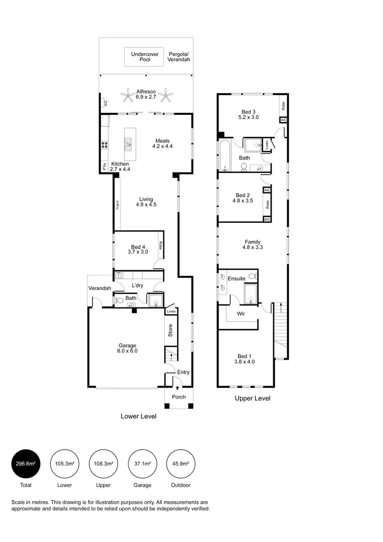 Floorplan of Homely house listing, 13 Moore Drive, Fulham Gardens SA 5024