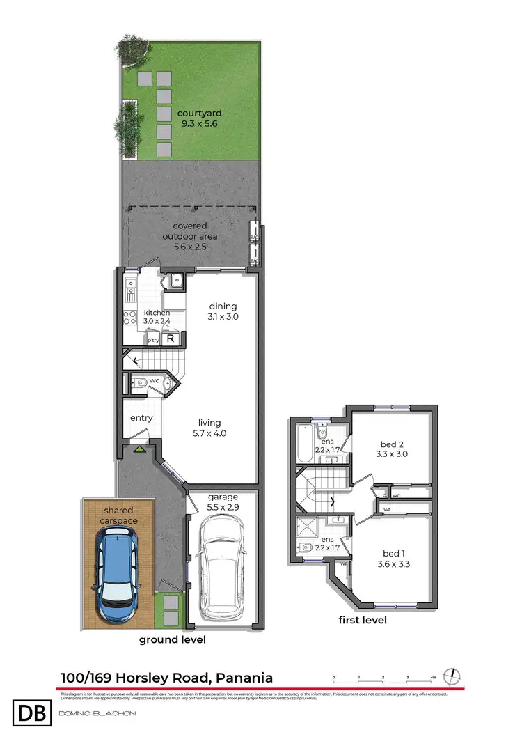 Floorplan of Homely townhouse listing, 100/169 Horsley Road, Panania NSW 2213