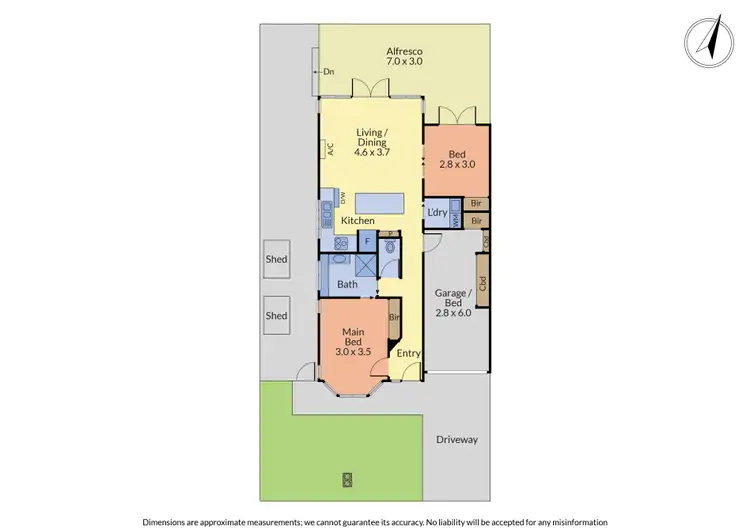 Floorplan of Homely unit listing, 2A Hibiscus Street, Wantirna VIC 3152
