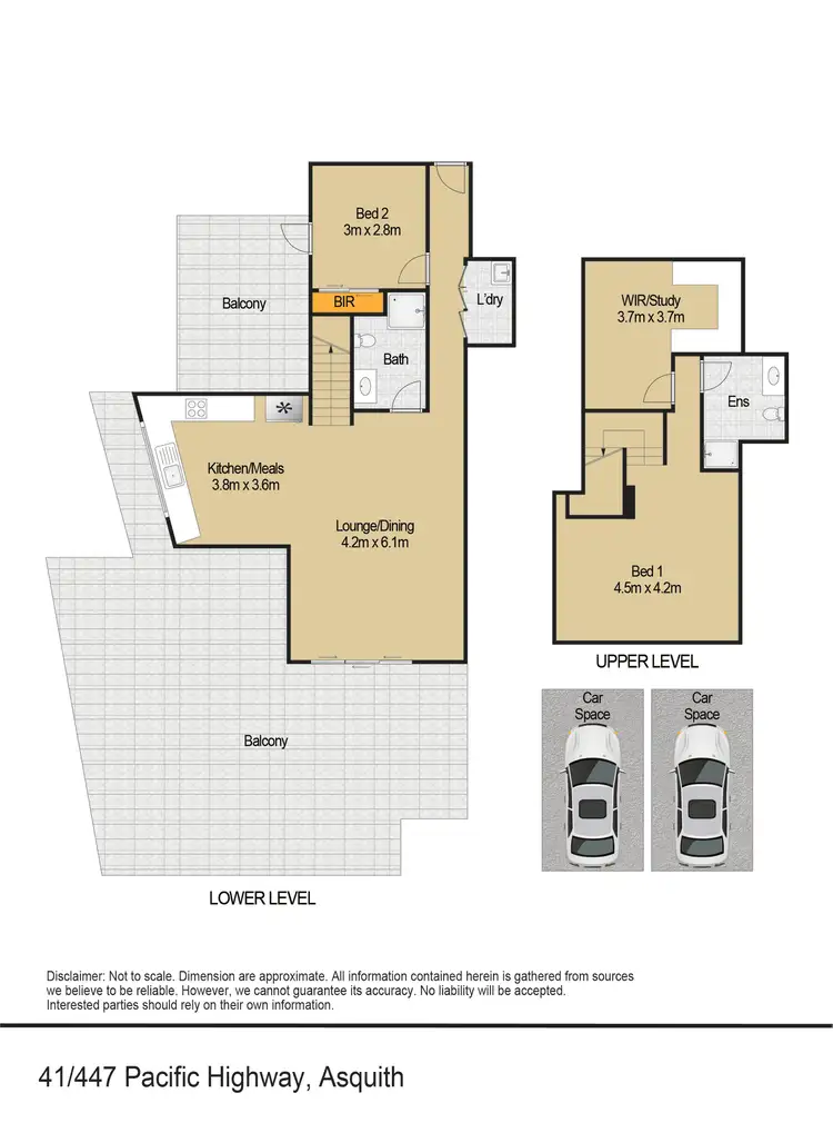 Floorplan of Homely apartment listing, 41/447-451 Pacific Highway, Asquith NSW 2077