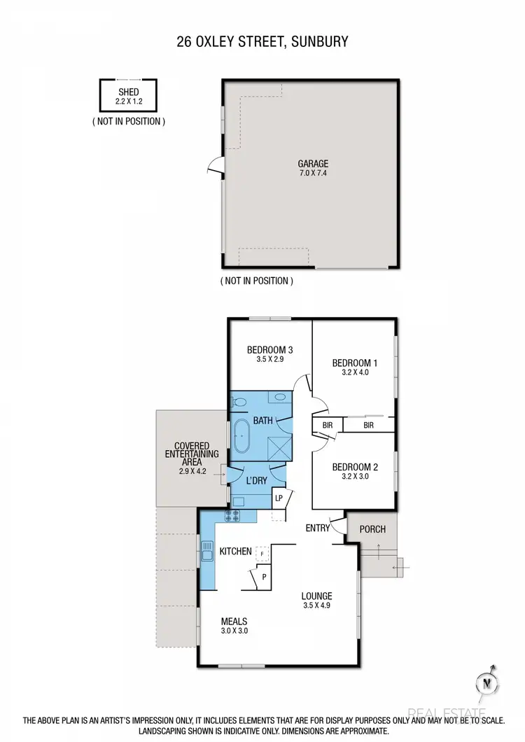 Floorplan of Homely house listing, 26 Oxley Street, Sunbury VIC 3429