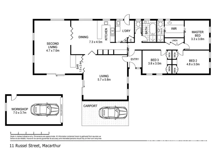 Floorplan of Homely house listing, 11 Russell Street, Macarthur VIC 3286