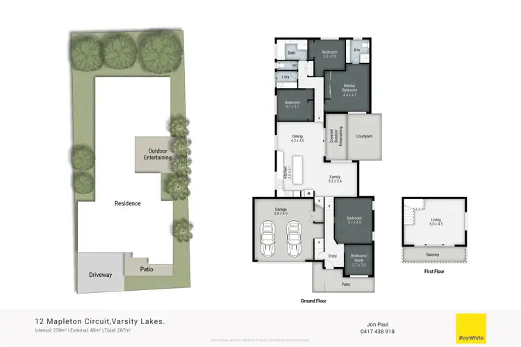 Floorplan of Homely house listing, 12 Mapleton Circuit, Varsity Lakes QLD 4227