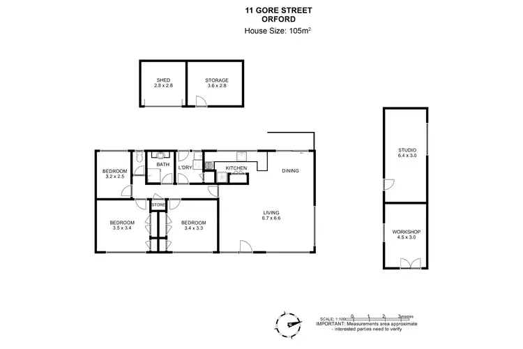 Floorplan of Homely house listing, 11 Gore Street, Orford TAS 7190
