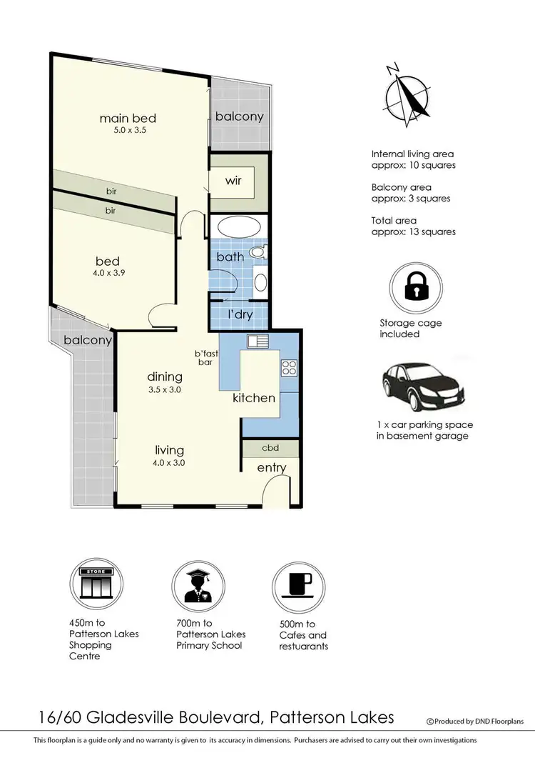 Floorplan of Homely apartment listing, 16/60-68 Gladesville Boulevard, Patterson Lakes VIC 3197