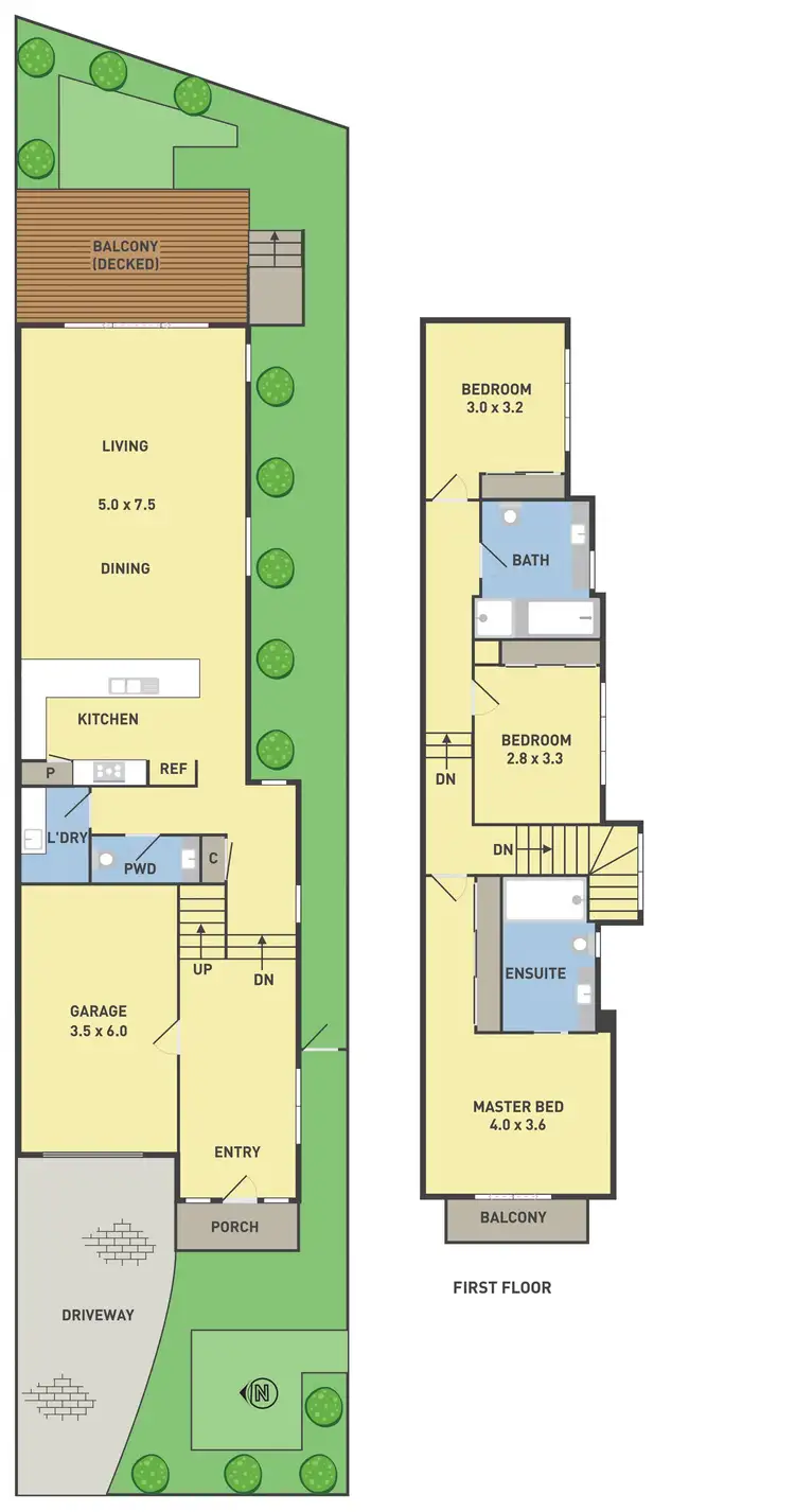 Floorplan of Homely townhouse listing, 56 Shaftsbury Street, Coburg VIC 3058