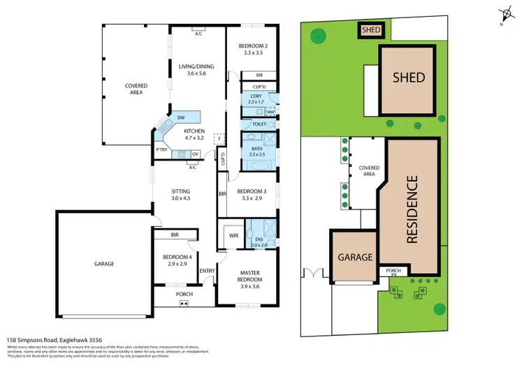 Floorplan of Homely house listing, 158 Simpsons Road, Eaglehawk VIC 3556
