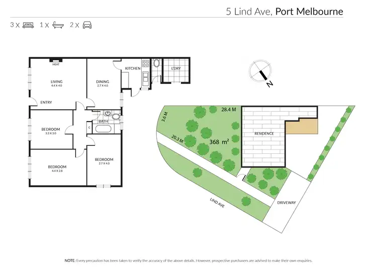 Floorplan of Homely house listing, 5 Lind Avenue, Port Melbourne VIC 3207