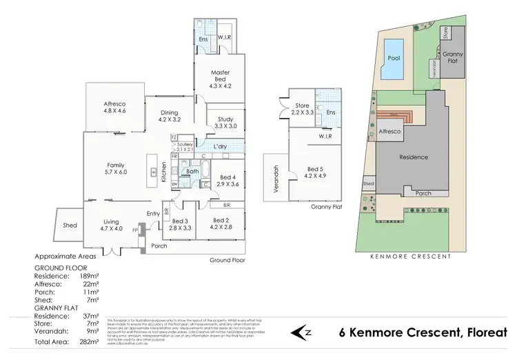 Floorplan of Homely house listing, 6 Kenmore Crescent, Floreat WA 6014