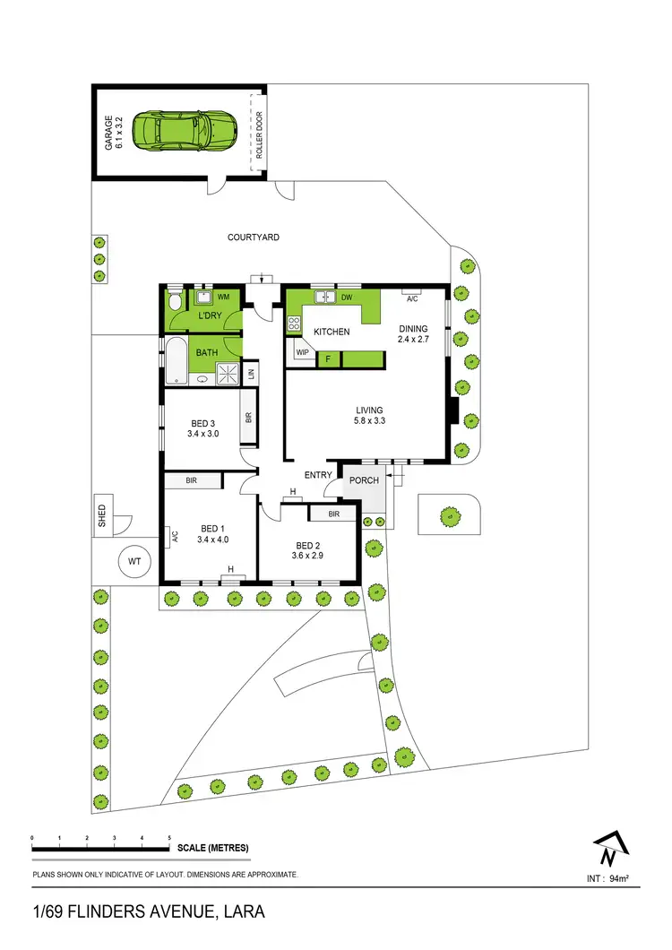 Floorplan of Homely house listing, 1/69 Flinders Avenue, Lara VIC 3212