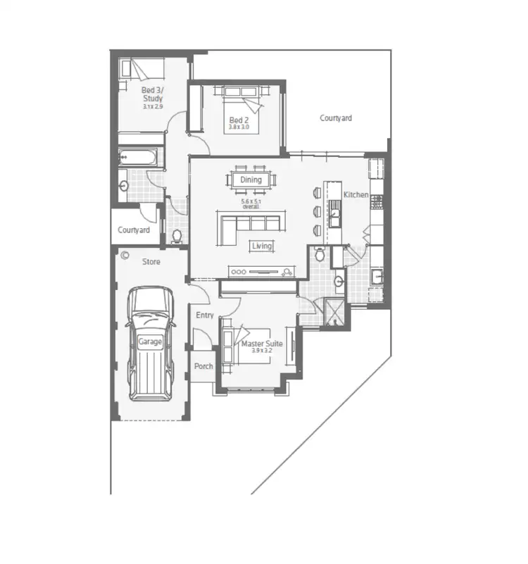 Floorplan of Homely house listing, 6/27 Barfield Road, Hammond Park WA 6164