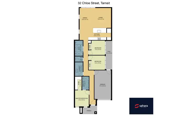 Floorplan of Homely house listing, 32 Chloe Street, Tarneit VIC 3029