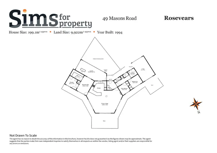 Floorplan of Homely house listing, 49 Masons Road, Rosevears TAS 7277