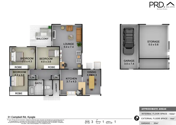 Floorplan of Homely house listing, 31 Campbell Road, Kyogle NSW 2474