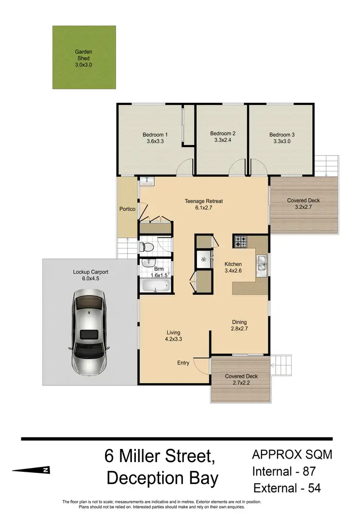 Floorplan of Homely house listing, 6 Miller Street, Deception Bay QLD 4508