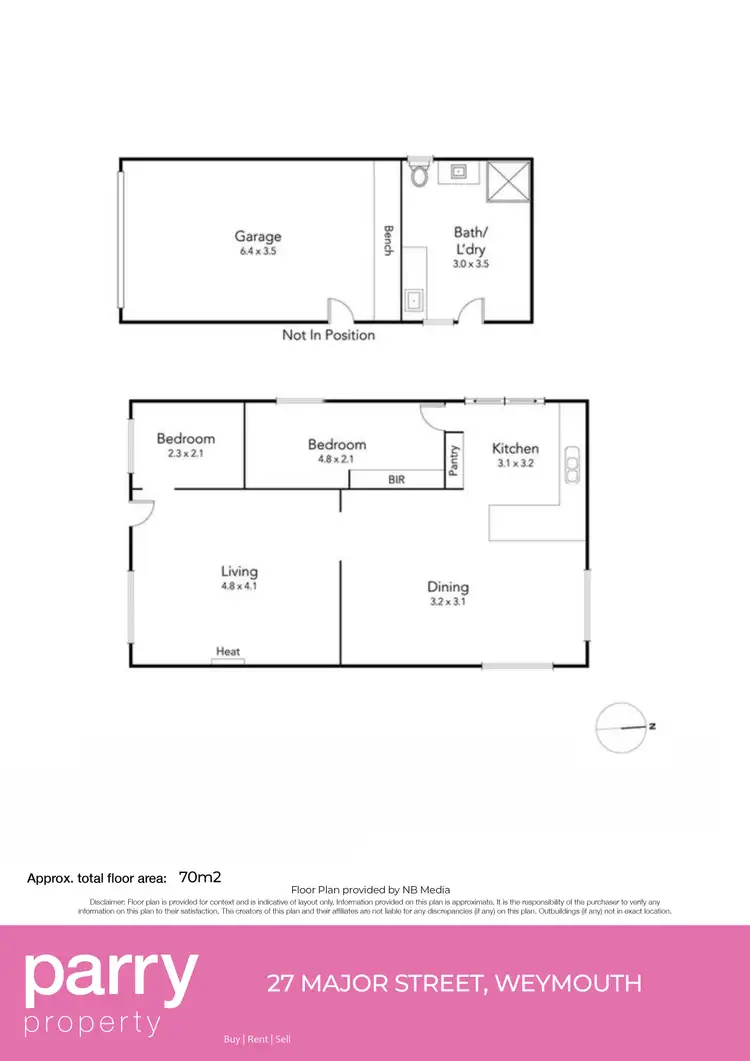 Floorplan of Homely house listing, 27 Major Street, Weymouth TAS 7252