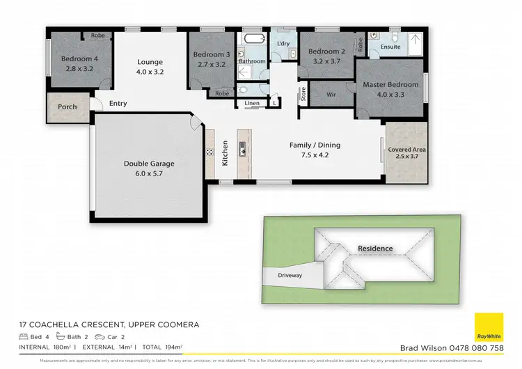 Floorplan of Homely house listing, 17 Coachella Crescent, Upper Coomera QLD 4209