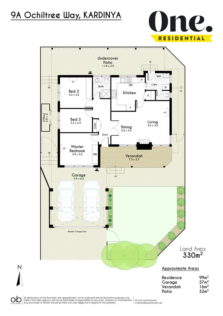 Floorplan of Homely house listing, 9A Ochiltree Way, Kardinya WA 6163