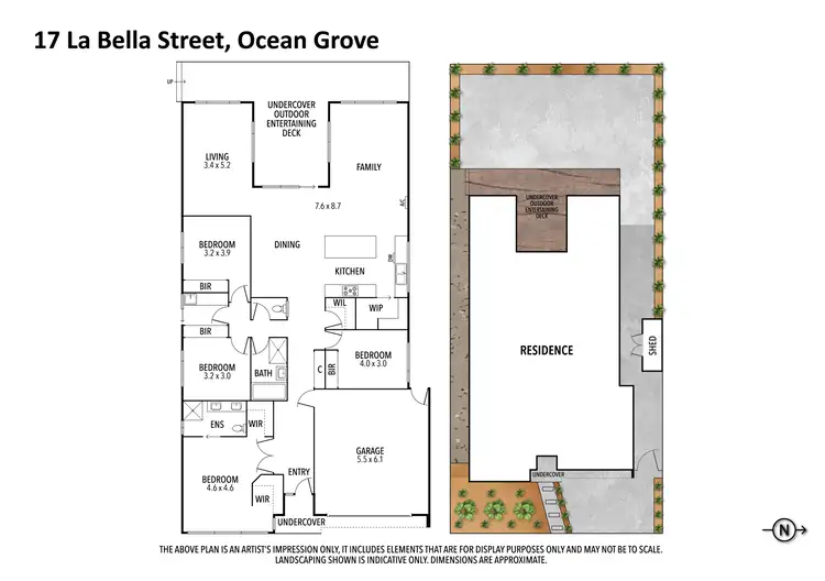 Floorplan of Homely house listing, 17 La Bella Street, Ocean Grove VIC 3226