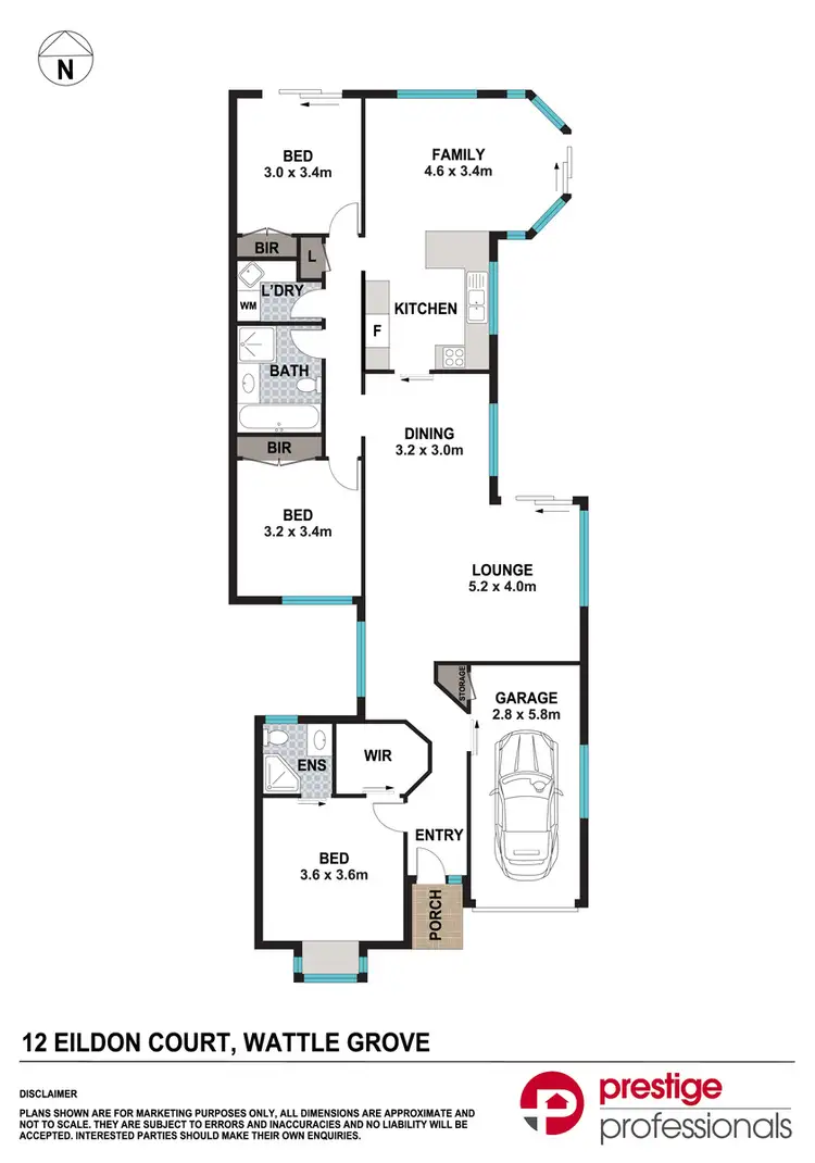Floorplan of Homely house listing, 12 Eildon Court, Wattle Grove NSW 2173