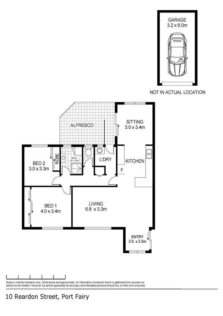 Floorplan of Homely house listing, 10 Reardon Street, Port Fairy VIC 3284
