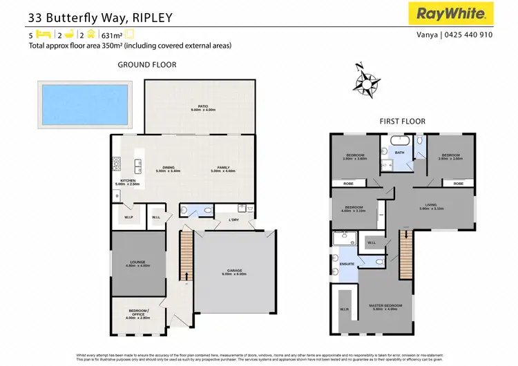 Floorplan of Homely house listing, 33 Butterfly Way, Ripley QLD 4306