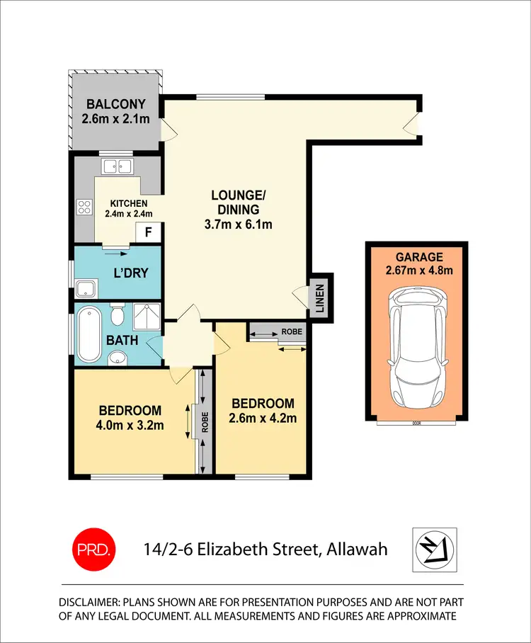 Floorplan of Homely unit listing, 14/2-6 Elizabeth Street, Allawah NSW 2218
