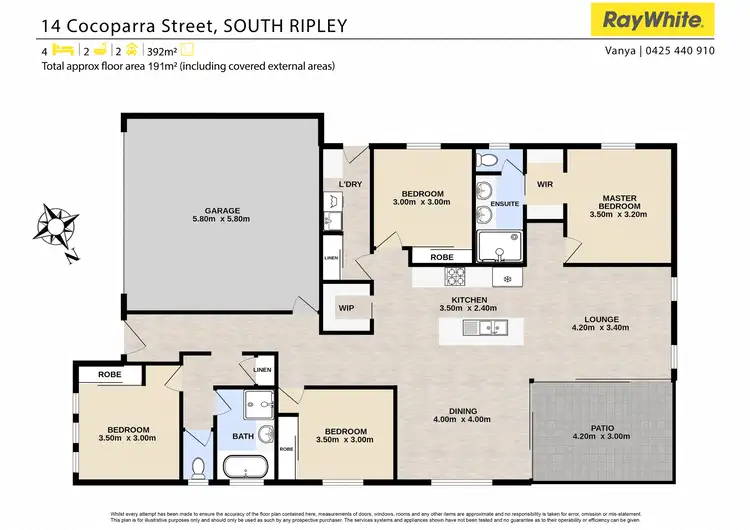 Floorplan of Homely house listing, 14 Cocoparra Street, South Ripley QLD 4306