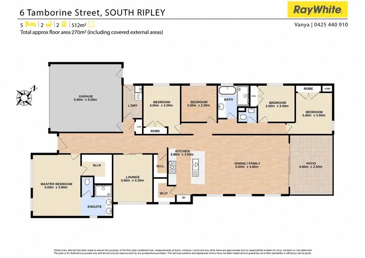 Floorplan of Homely house listing, 6 Tamborine Street, South Ripley QLD 4306