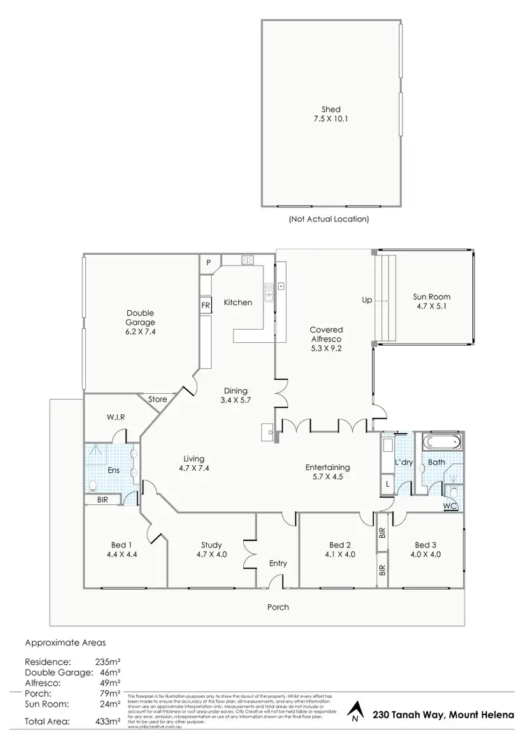 Floorplan of Homely house listing, 230 Tannah Way, Mount Helena WA 6082