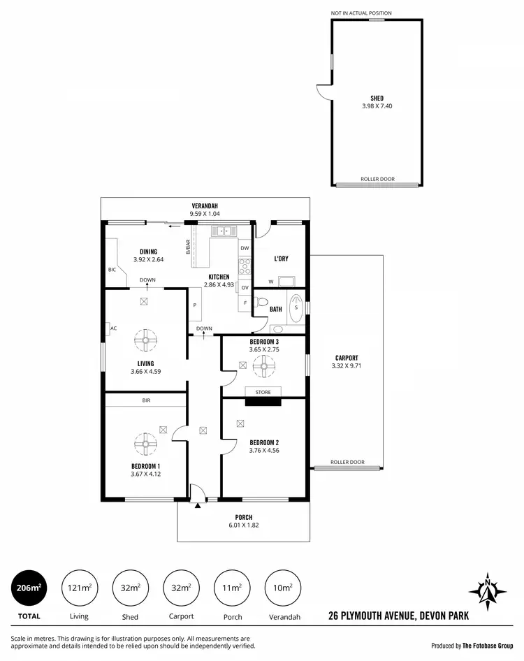 Floorplan of Homely house listing, 26 Plymouth Avenue, Devon Park SA 5008