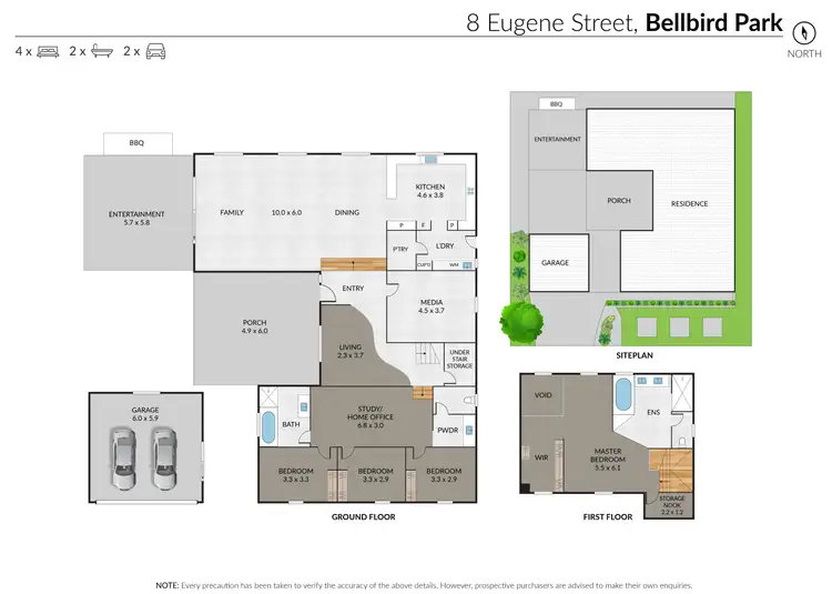Floorplan of Homely house listing, 8 Eugene Street, Bellbird Park QLD 4300